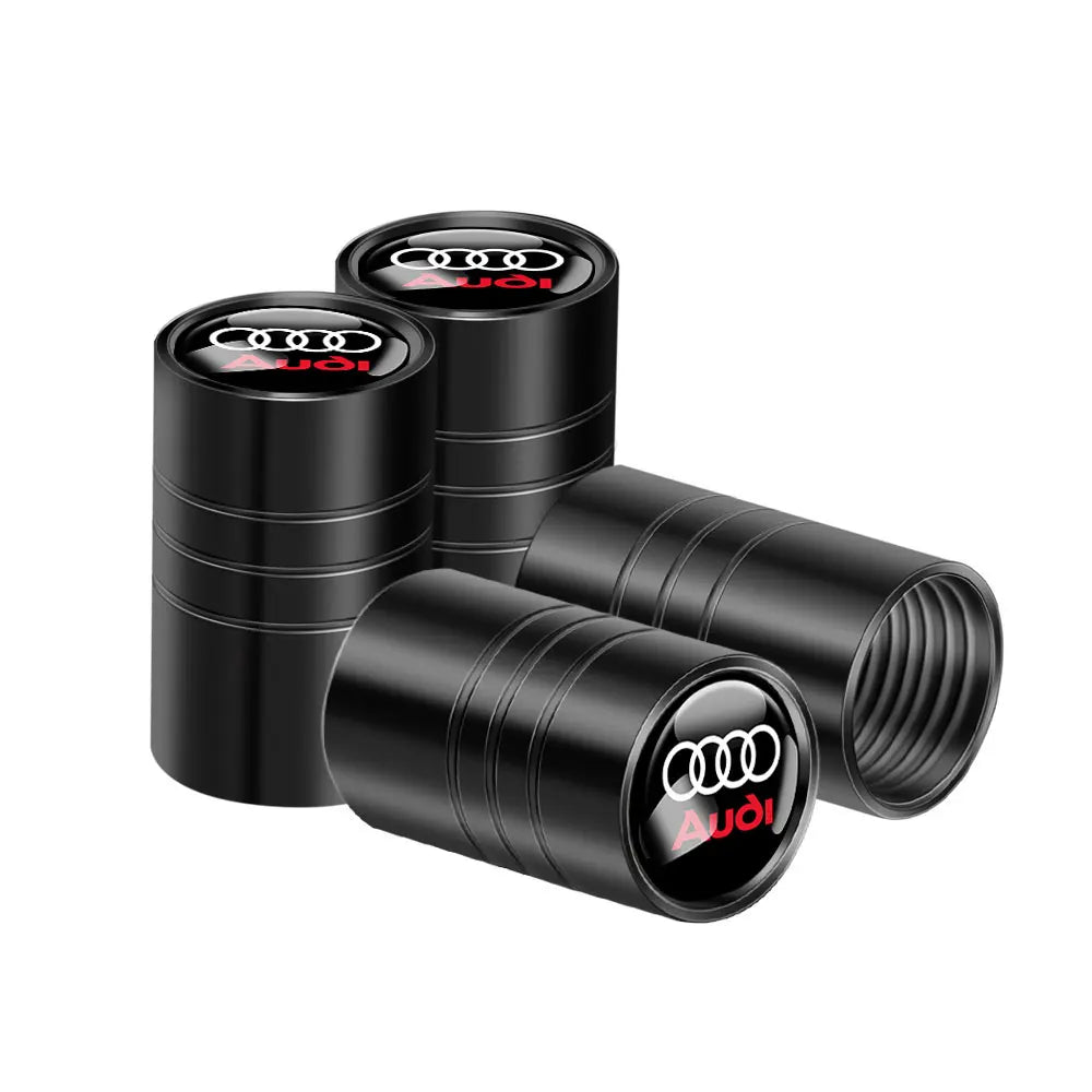 Tapas de válvula de neumático para coche con logotipo, accesorios para Audi Sline RS S TT A1 A2 A3 A4 A5 A6 A7 A8 8P B6 B7 B8 C5 C6