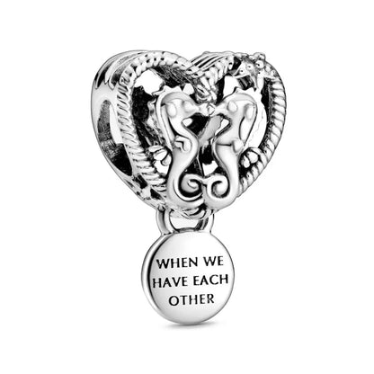 Sterling Silver Hot Sale  Ocean World Series Sea Turtle Starfish Little Crab Octopus Fashion Bead Fit Lady Bracelet DIY Jewelry