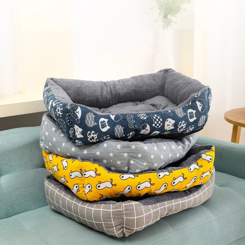 Pet Winter Nest Cat Beds Thicken Pet Mats Dog Bed for Small Medium Large Pet Dogs Sofa Bed Keep Warm Kennel Sleeping Beds