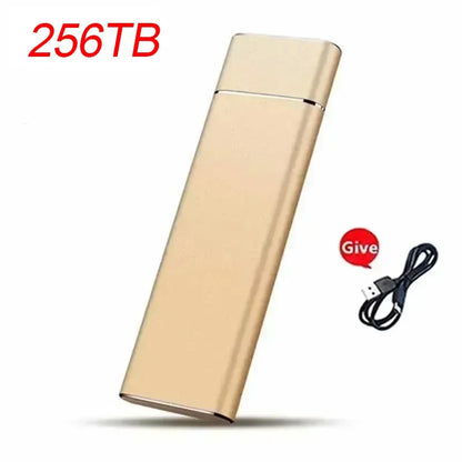 Mini USB SSD portátil 256 TB 1 TB 2 TB de alta velocidad original de almacenamiento masivo SSD USB3.0 Disco duro externo para ordenador portátil SSD