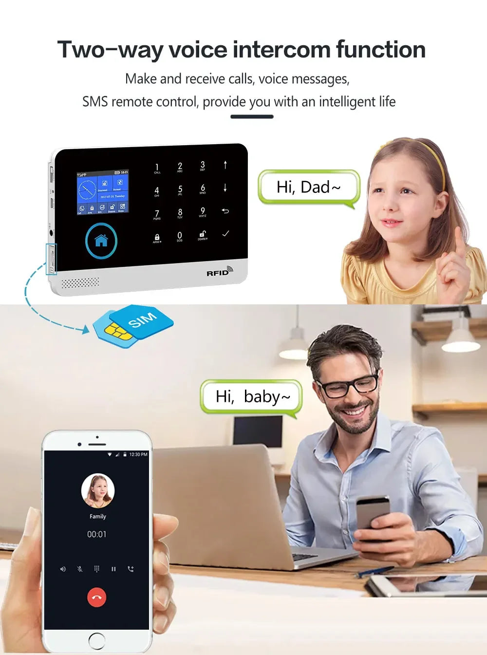 PGST intelligent alarm device, 433MHZ anti-robot terminal detector, smart life control, human body detector, smoke alarm