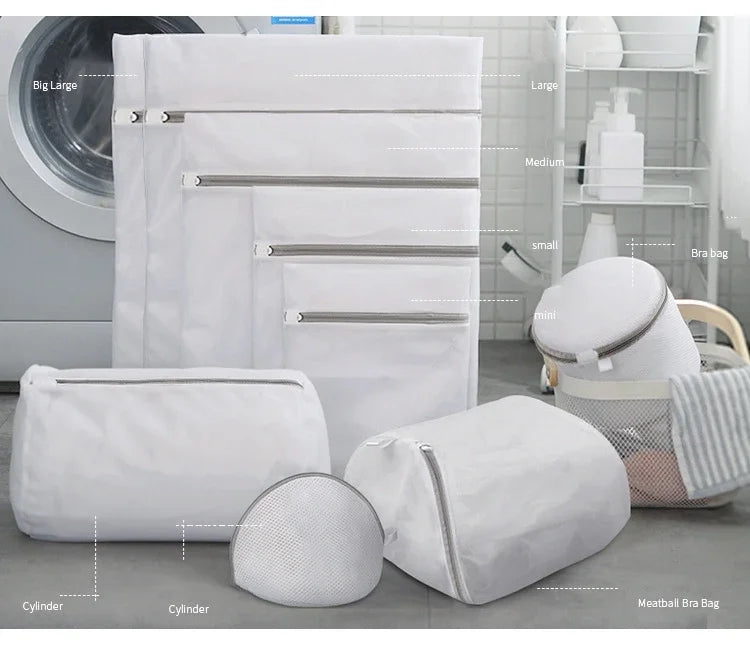 Fine Net Laundry Bag, Clothing Care Washing Machines Dirty Laundry Basket, Travel Shoes Mesh Bags, Woman Bra Clothes Organizer