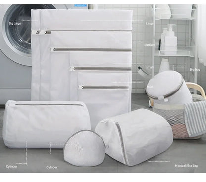 Fine Net Laundry Bag, Clothing Care Washing Machines Dirty Laundry Basket, Travel Shoes Mesh Bags, Woman Bra Clothes Organizer