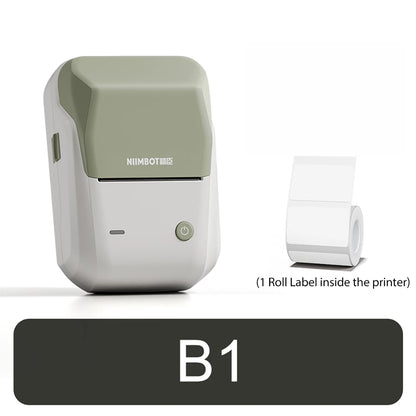 NIIMBOT B1 Portable Thermal Printer With Tapes 2 Inch Adhesive Label Printer Mini Bluetooth Sticker Maker Support Smartphones PC