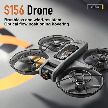 Upgrade S156 Drone 8K HD Dual Camera 3 Battery 5G WiFi FPV Brushless Motors Optical Flow Hover Obstacle Avoidance GPS Four-Axis Drone