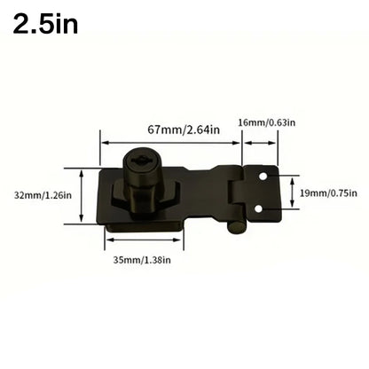 Locking Hasp Heavy Duty Locking Hasp Staple With Keys Padlock Cupboard Shed Garage Lock Office Cabinet Security Lock Hardware