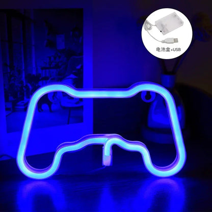 LED Neon Signs for Bedroom Wall Decor, USB Powered Switch LED Neon Light for Game Room, Living Room, Teen Gamer Room Decoration