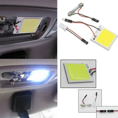 4Pcs, Car Interior Accessories, 18/24/48 SMD T10 4W 12V COB, Car Interior Panel LED Lights Lamp Bulb, Car Dome Light Car Panel