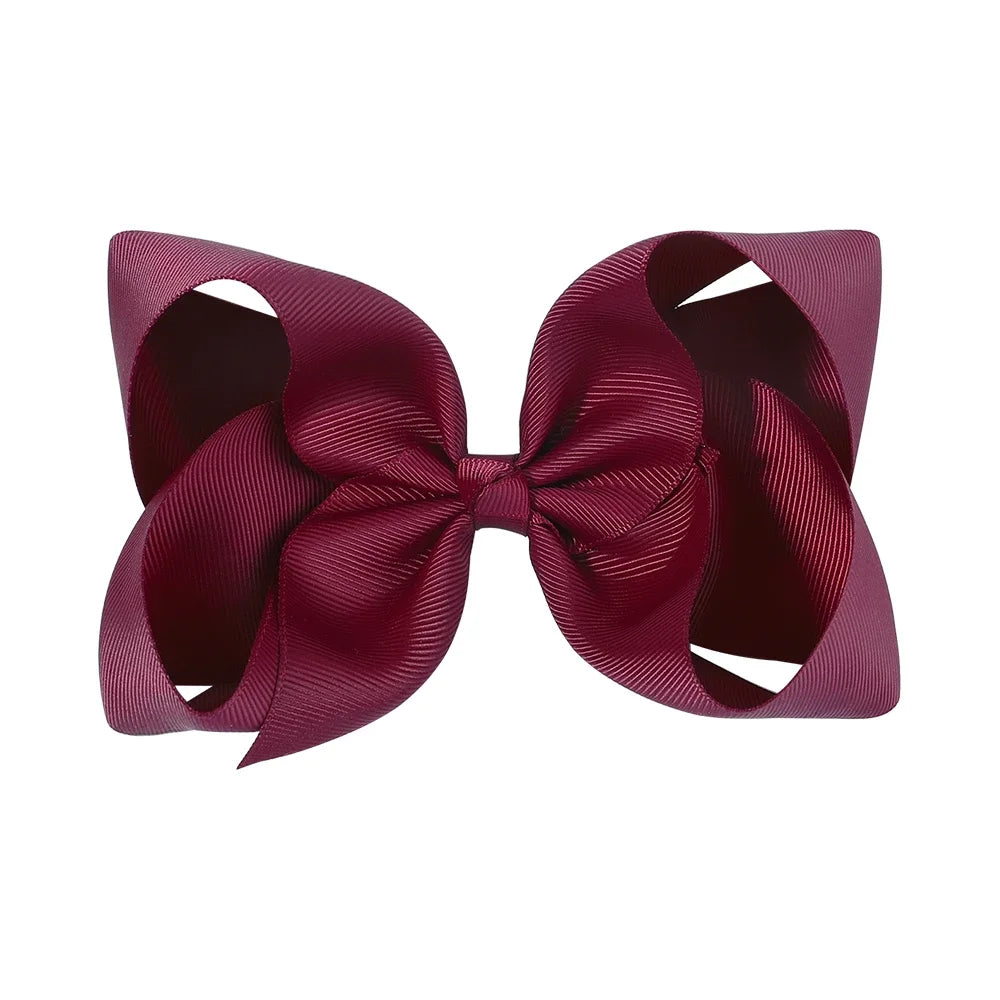 1PC Grosgrain Ribbon Solid Color Hair Bows Clip Girls Hair Clips Hairpins Barrettes Kids Baby Hair Accessories Wholesale