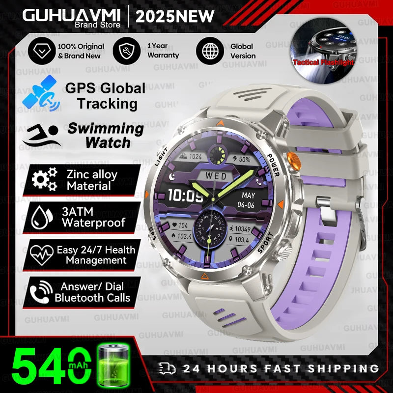 New Professional GPS Sports Smart Watch, Outdoor RIDE Run GPS track Swim Watchs Compass Altimeter, 3ATM Sports Bracelets, men, ladies