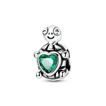 PAMELA 925 Sterling Silver Sea Turtle Starfish Blue Charm Dolphin Octopus Shell Bead For Original Charms Bracelets Ocean Jewelry