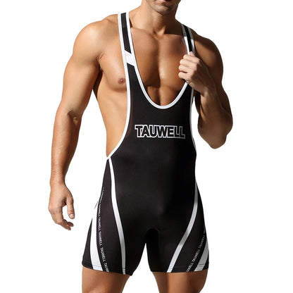 Men's Seamless Body Shaping Bodysuit, Sexy One-Piece Gym Vest, Rompers, Comfortable Home Jumpsuit