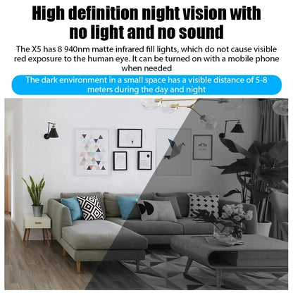 1080P Mini Camera Wireless Surveillance Security Video Night Vision Motion Detection Camcorder Monitor for Smart Home Security