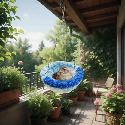 Bird Bed Hideout Warm Bird Hanging Hammock Thicken Bite Resistant Parrot Cotton Nest Comfortable Soft Bird Cage Swing Bird Cage