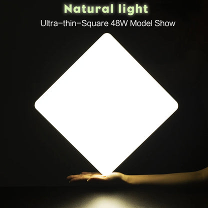Square Led ceiling lamp, bedroom lighting, Neutral white, cold white, warm white, 48W 36W 24W 18W led ceiling light room, MARPOU