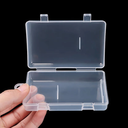 Various Shapes Plastic Transparent Storage Box, Small Items Sundries Organizer Case, Jewelry Earrings Rings Beads Container Tools