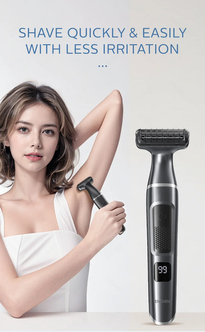 Electric Shaver, Professional Wet and Dry Use Razor Hair Trimmer, Portable Foil Shaver, Reciprocating Shaving Machine Women Men, ENCHEN A1