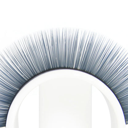 GLAMLASH Colored Lashes Lake Blue/Lavender/Cinnamon/Dark Green/Matcha Grey Individual Natural False Colorful Eyelash Extension