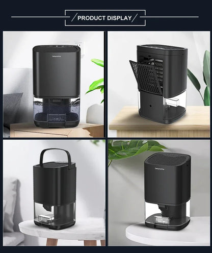1000ML Portable Air Dehumidifier For Home Mute Moisture Absorbers Machine Air Dryer For Bedroom Office Kitchen Deodorizer Dryer