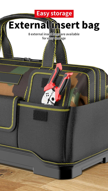 Professional Electrician Tool Bag, Reflective, Waterproof, Multi-Pocket, Durable Oxford, 4 Sizes Available