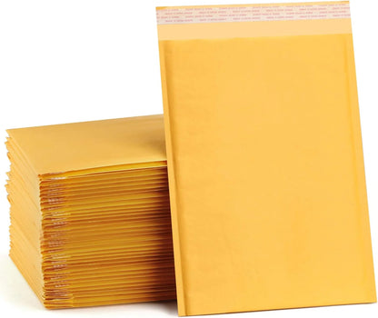 Kraft Bubble Mailers, Self Seal Adhesive Shipping Bags, Cushioning Padded Envelopes for Shipping, Mailing, Packaging