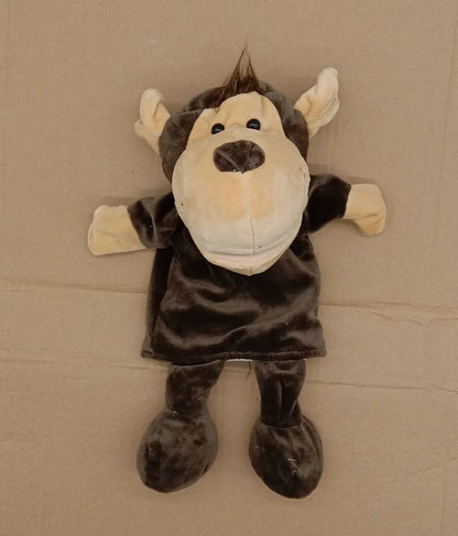 Cartoon Animal Hand Puppet Parent-child Game Doll, 35cm, Stuffed Gaming Doll, Lion Elephant Pig Appease Toys, Birthday Gifts For Children