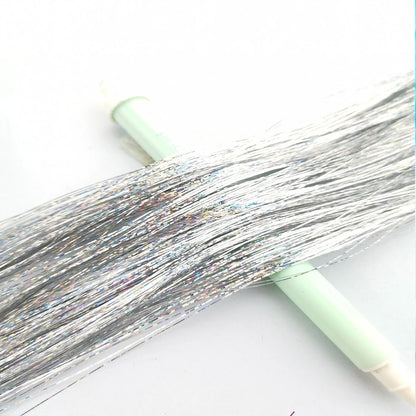 36/48Inch, Sparkle Hair Tinsel Rainbow Colored Strands, Girls Headwear, Hair Laser, False Hair Extensions, Decor Glitter