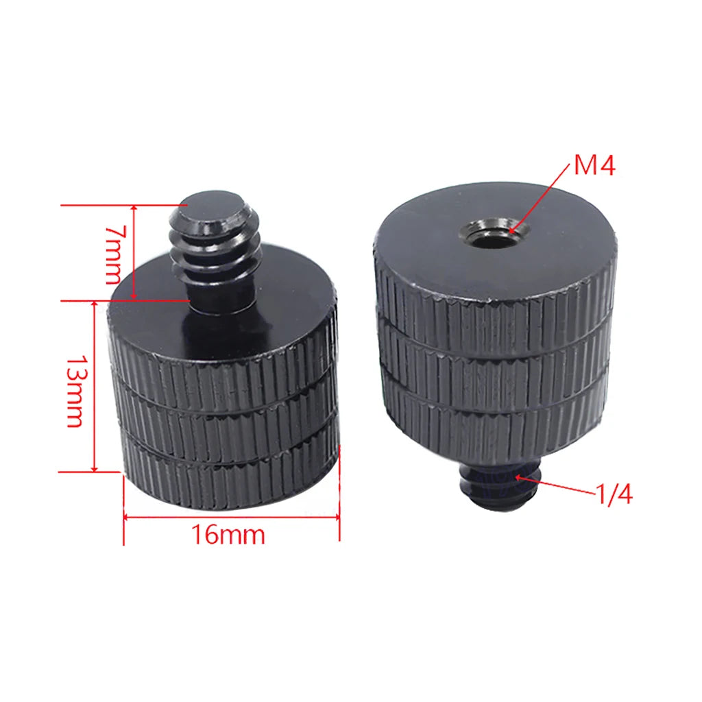 1x 1/4 Inch Thread Hole Female to Female 3/8 M4 M5 M6 M8 Mount Adapter Screw Nut DSLR Cameras Tripod Rig Flash Light Accessories