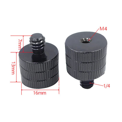 1x 1/4 Inch Thread Hole Female to Female 3/8 M4 M5 M6 M8 Mount Adapter Screw Nut DSLR Cameras Tripod Rig Flash Light Accessories