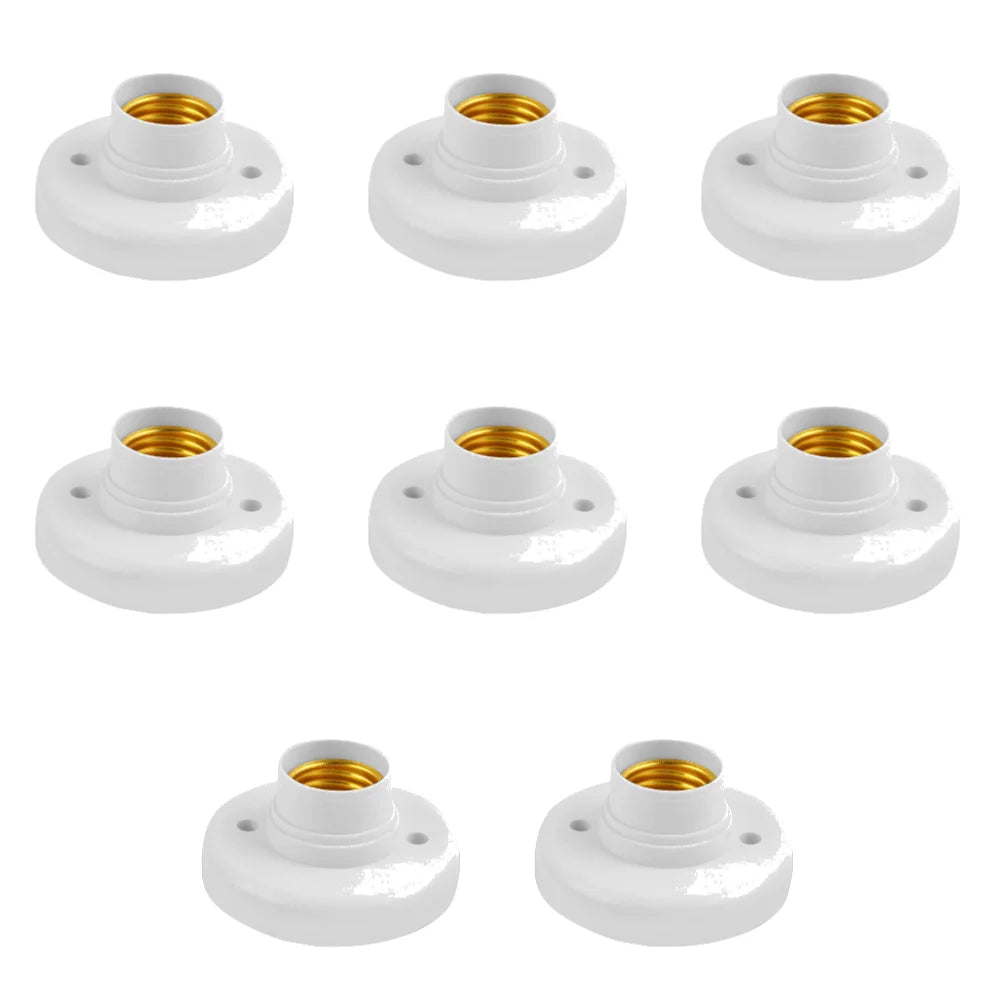 220V E27 Screw Cap Socket Ceiling Light Fixing Base Adapter Light Bulb Holder Energy Save Desk Lamp Holder Lighting Accessories