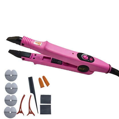 Loof Professional Nueva Tenacilla de Fusión para Extensiones de Cabello con Temperatura Ajustable hasta 220℃, Mini Punta Calentadora Inteligente, Herramienta de Unión de Queratina