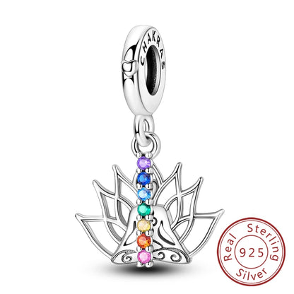 Dijes de plata de ley 925 originales, abalorios de cristal de vino, taza de café, dije colgante para pulseras de mujer, joyería DIY, regalo