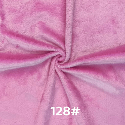 5mm Pile Length Soft Minky Fabric Sewing For Cotton Doll Hair Thicken Encryption Fabric Plush Single Sided Stuffed Animals Toys