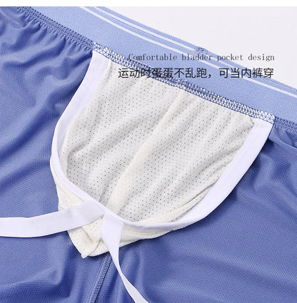 1Pcs/2Pcs/3Pcs, Cool and Breathable Men's Ice Silk Casual Shorts, Open Side  for Summer, Homewear, Arrow Shorts