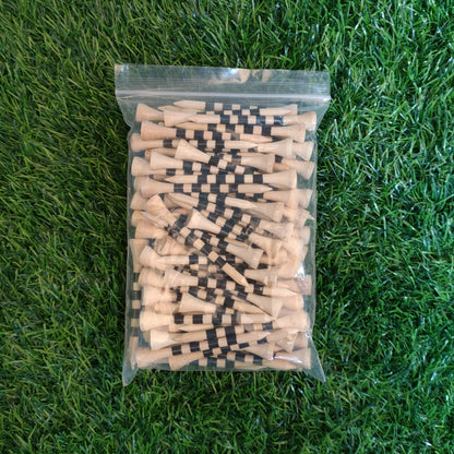 100pcs/bag professional bamboo golf Tee, the strength is 5 times that of ordinary Tee, more durable and more stable