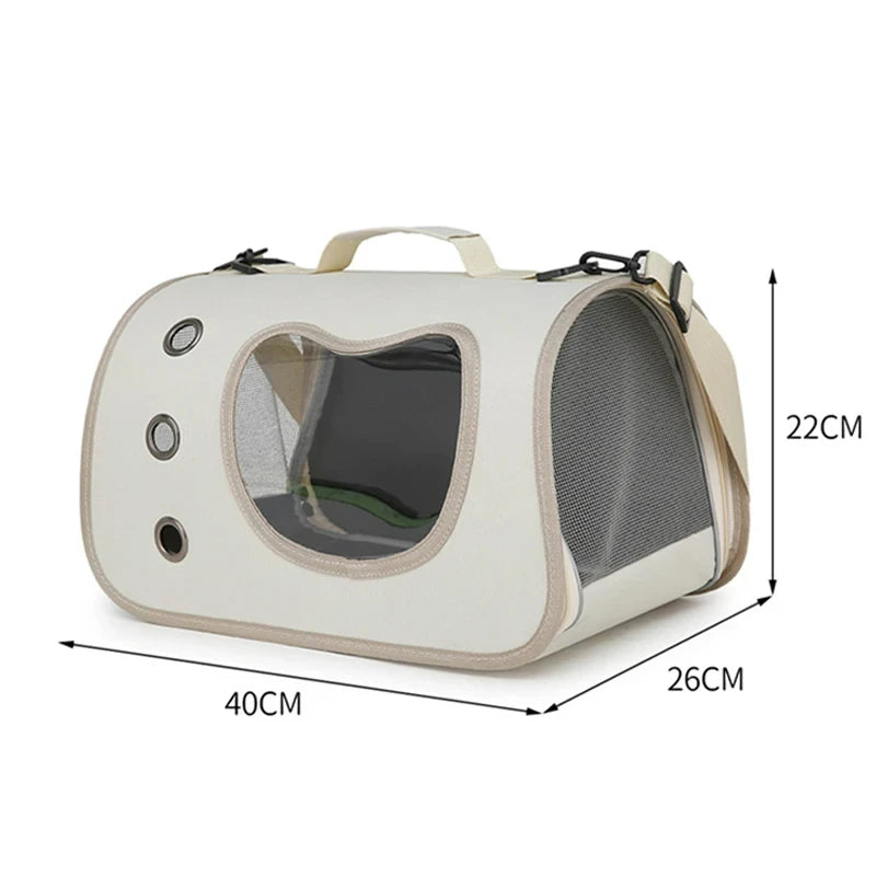 Portable Pet Carrier Bag for Small Dogs Cats, Outdoor Foldable Cat Bag, Breathable Cat Shoulder Bag, Kitten Carrying Bag