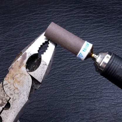 Cylindrical Sandpaper Rod Grinding Head 180 Grit~5000 Grit 2.35 Handles for Polishing Metal Wood Jewelry