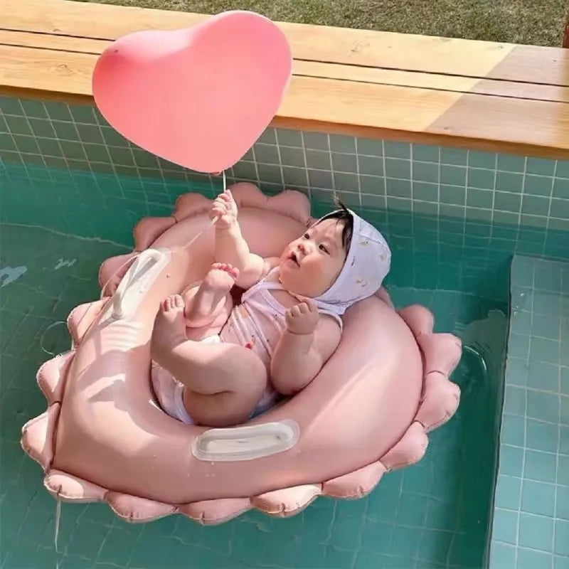 Baby Swimming Float Ring Toy Inflatable Swim Ring Floating Safty Seat with Canopy Kid Summer Water Pool Play Equipment Beach Toy