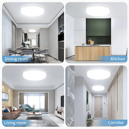 Ultra-thin Round LED Ceiling Light, Bedroom Light, Neutral White Cool, White Warm, White 48W 36W 24W 18W LED Ceiling Light, IRALAN