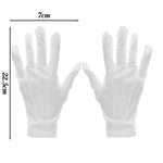 10 Pairs White Gloves Men Formal Tuxedo Uniform Gloves Honor Guard Parade Ceremony Costume Cosplay Coin Jewelry Butler Glove