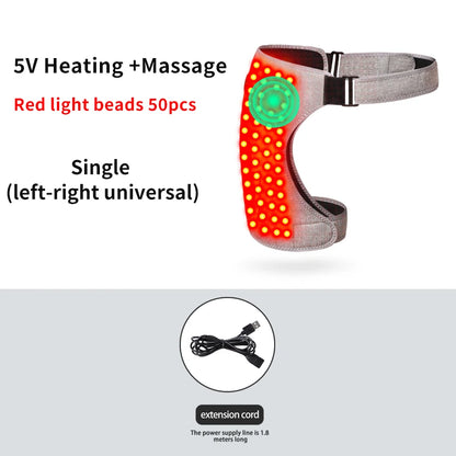 Hip Massager - 3-Gear Red Light Heat & Vibration Relieves Muscle Pain Arthritis Aids Sports Recovery For Fitness Fans Seniors