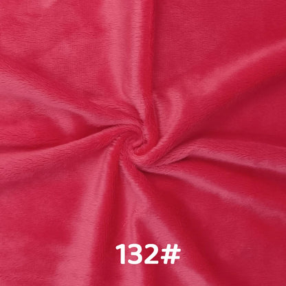 5mm Pile Length Soft Minky Fabric Sewing For Cotton Doll Hair Thicken Encryption Fabric Plush Single Sided Stuffed Animals Toys