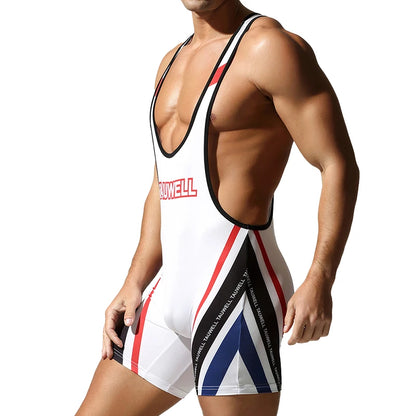 Men's Seamless Body Shaping Bodysuit, Sexy One-Piece Gym Vest, Rompers, Comfortable Home Jumpsuit