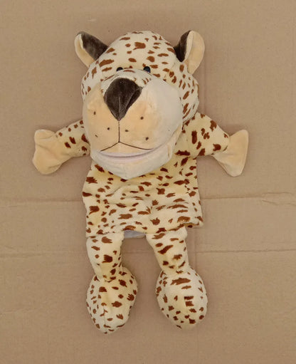 Cartoon Animal Hand Puppet Parent-child Game Doll, 35cm, Stuffed Gaming Doll, Lion Elephant Pig Appease Toys, Birthday Gifts For Children