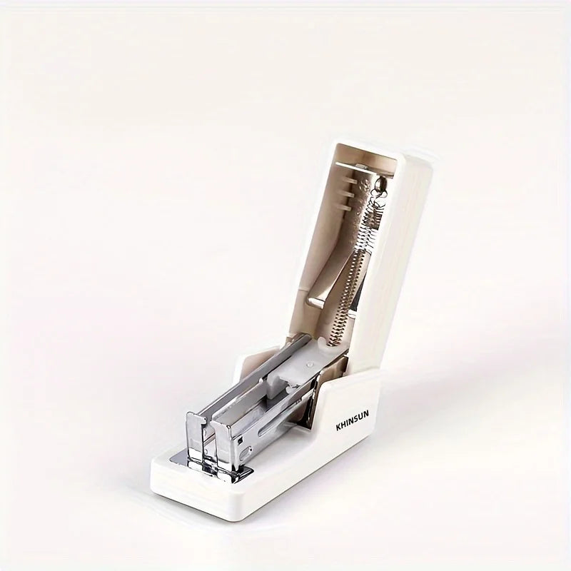 KHINSUN Mini Stapler Set, Portable Color Paper Binding Machine, Use 24/6 26/6 Staples Fashion, Stationery Office Supplies