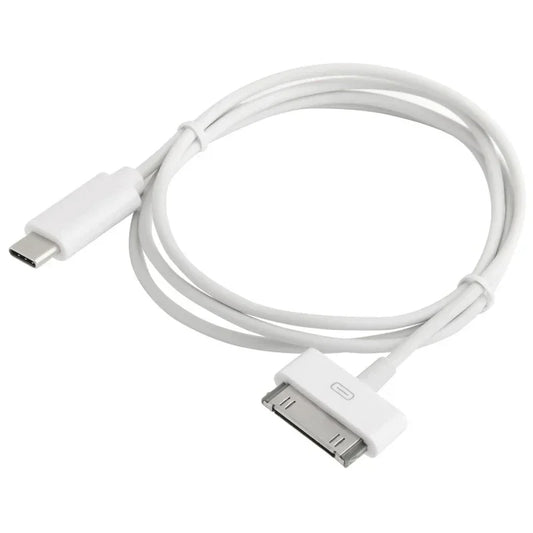 1M 30 Pin Cord Adapter 30Pin To Type C Charger Cord Nano Touch Charging Data Cable For iPhone 4 4S 3GS iPad 3 2 iPod Accessories