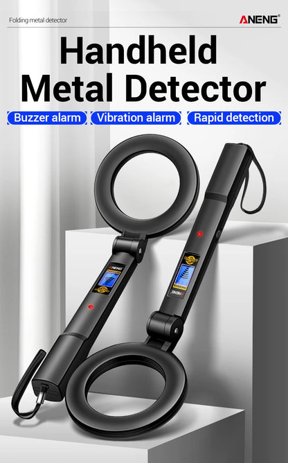 Metal Detector Handheld Beep Vibration Alarm ANENG DM3005B Airport Security Wall Circuit Check Gold Treasure Hunting Tool