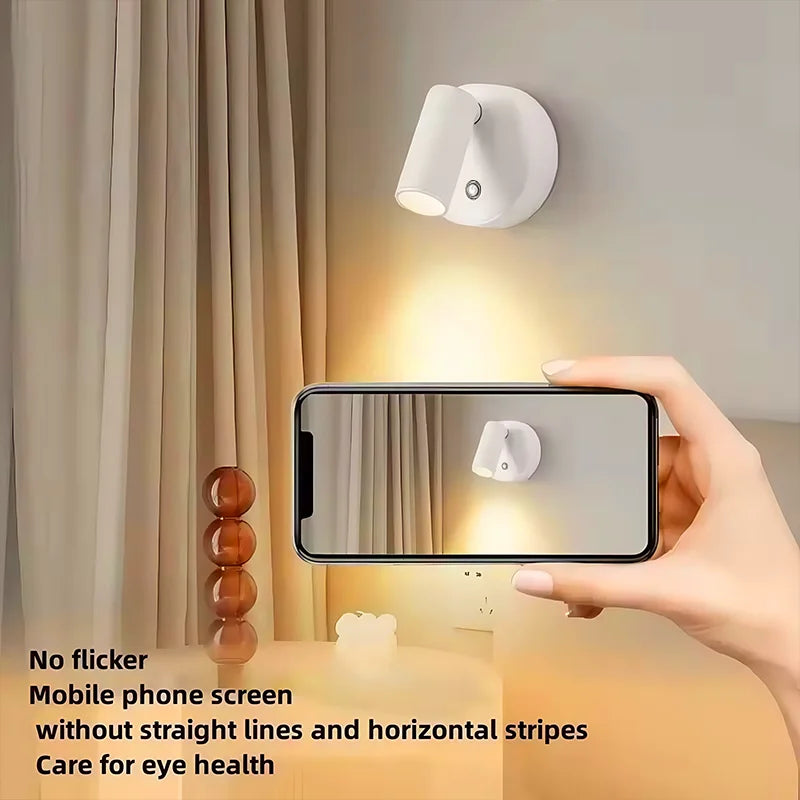 LED Magnetic Wall Lamp, USB Rechargeable, Touch Switch, Adjustable Brightness, Ideal for Bedroom, Dining Room, Party, Art Decor
