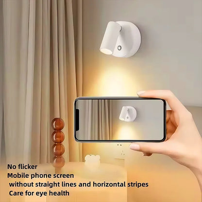 LED Magnetic Wall Lamp, USB Rechargeable, Touch Switch, Adjustable Brightness, Ideal for Bedroom, Dining Room, Party, Art Decor
