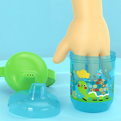 1PC Baby Duckbill Drinking Cup Wide Mouth Cup Baby Learning Drinking Cup with Double Handle for Learning Independent Drinking